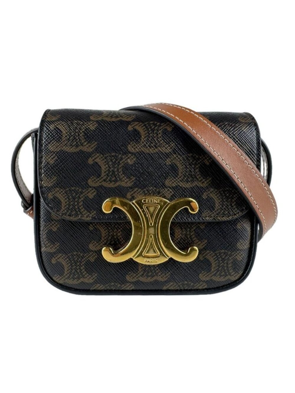 Celine Shoulder Bag Triomphe Mini Claude